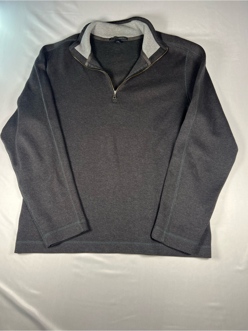 Banana Republic Charcoal Half-Zip Pullover Sweater